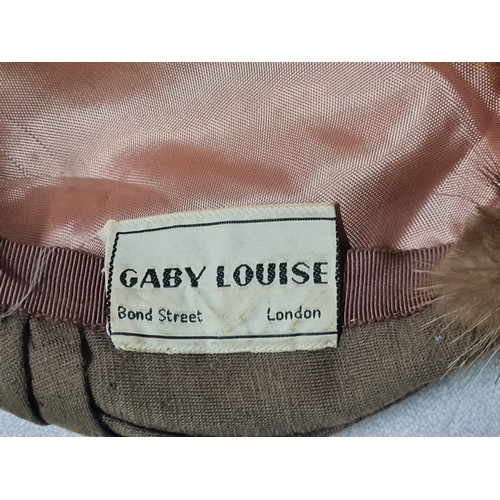 16 - 2 vintage hats - Gaby Louise Bond Street.