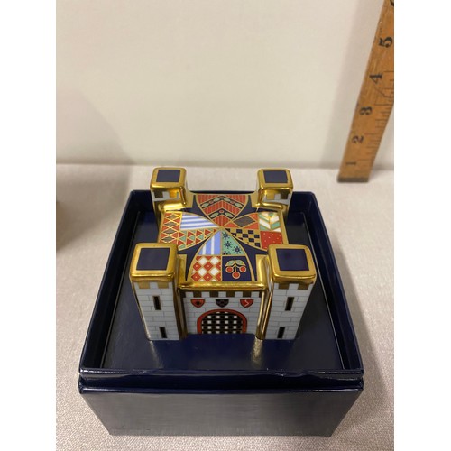 5 - Royal Crown Derby Treasures of Childhood Fort paperweight in box.