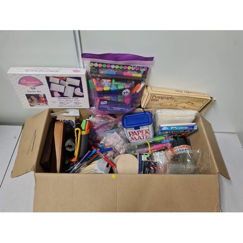 468 - Box of craft items.