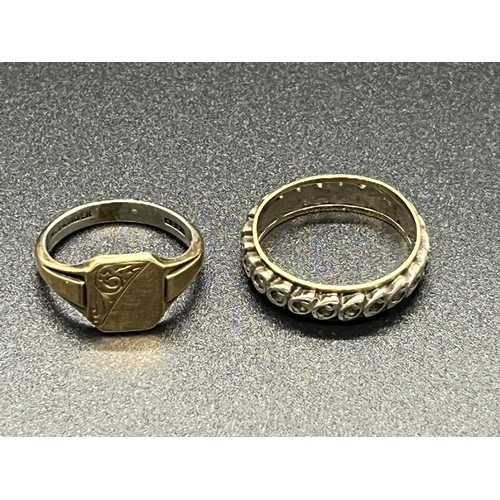 137 - 2 silver dress rings