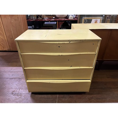 346 - 2 sets of vintage painted chests of drawers