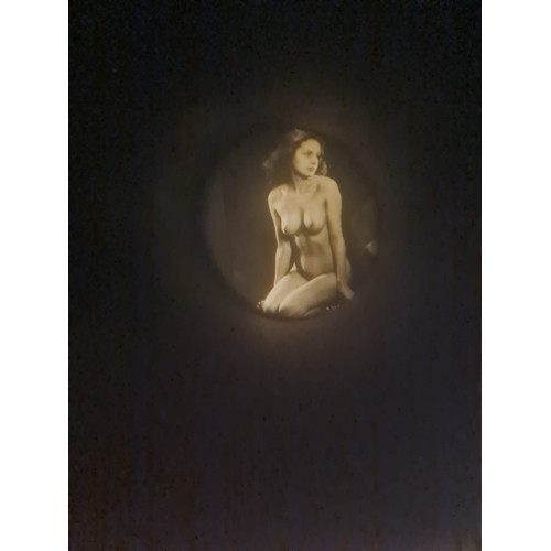 52 - Vintage Stanhope viewer showing nude woman - marked Goodways gift shop.