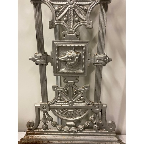 132 - Antique Coalbrookdale No. 4 cast iron stick stand.
78cm h