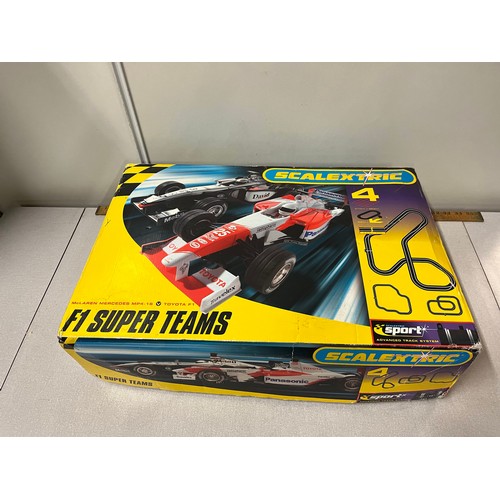 362 - Boxed Scalextric 4 F1 Super Teams.