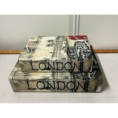 363 - Pair of London jewellery/trinket boxes.