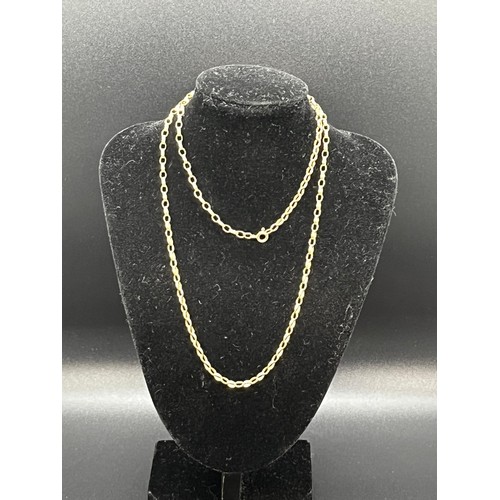 14 - 9ct gold belcher chain. 8.9 grams.