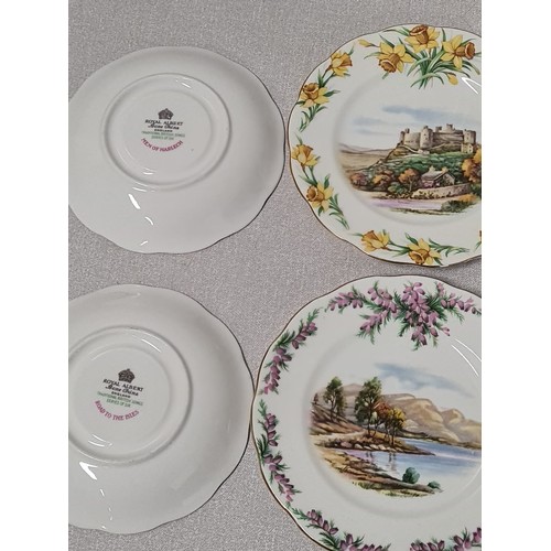 21 - 18 piece - Royal Albert Traditional British Songs Series Of Six - Bonnie Banks O'Loch Lomon, Men Of ... 