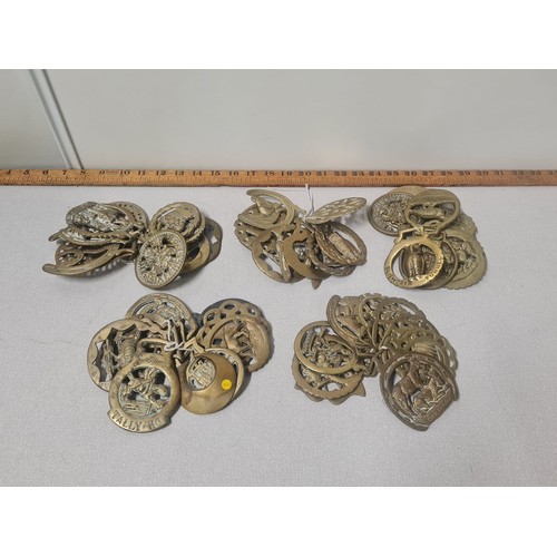 54 - Qty of 50 horse brasses.