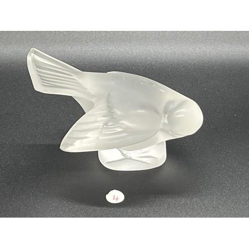 49 - early Lalique glass signed bird