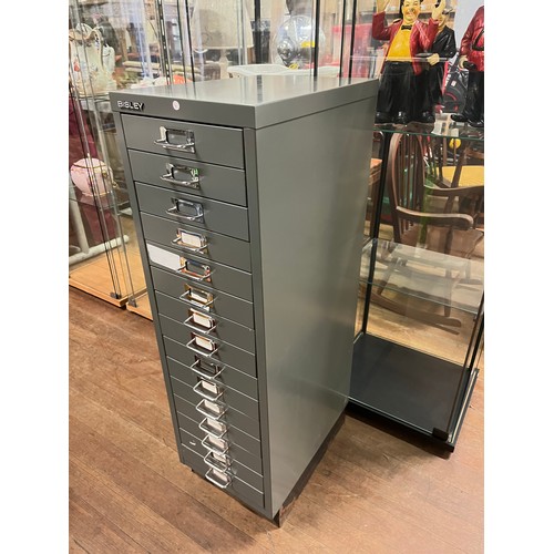 77 - bisley multi drawer filing cabinet.
94cm h