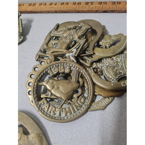 466 - Qty of 50 Horse brasses.