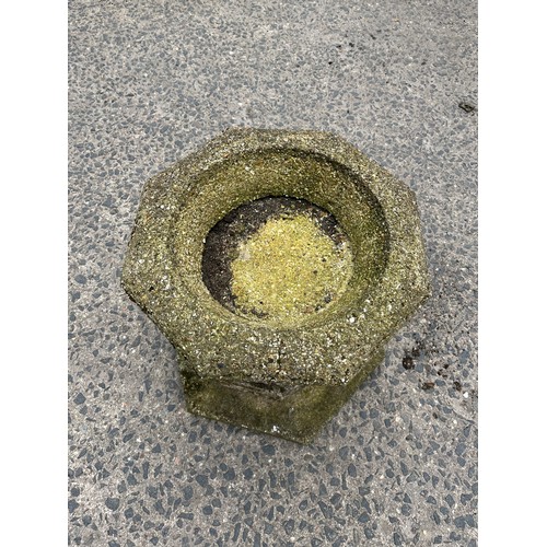 472 - Antique stone garden planter.