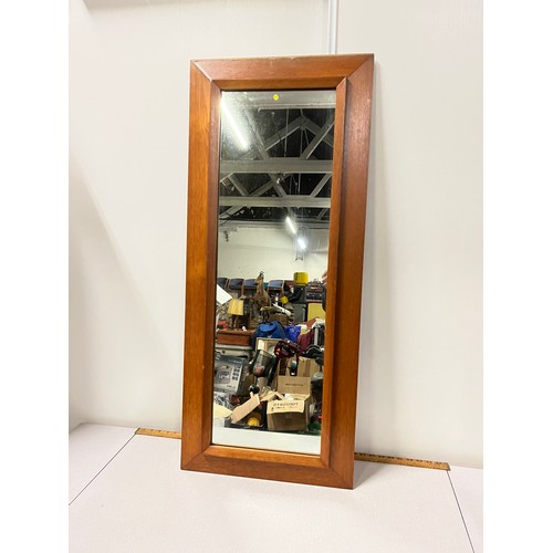 481 - Wood framed wall mirror.