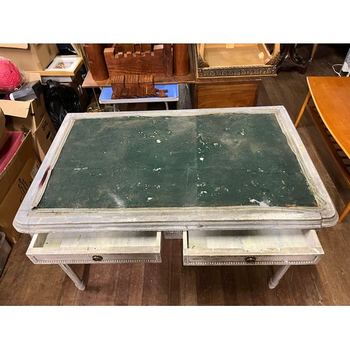 251 - Late 19th century style Louis XVI table/desk. needs attention.