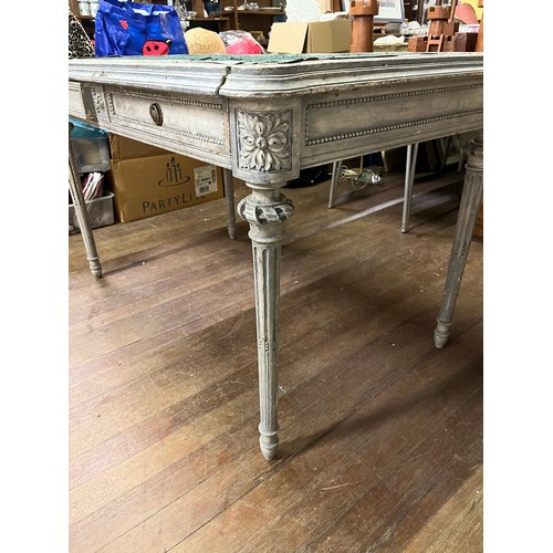 251 - Late 19th century style Louis XVI table/desk. needs attention.