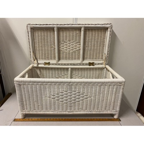 202 - Rattan ottoman/blanket box.
86cm L x 45cm H x 43cm D