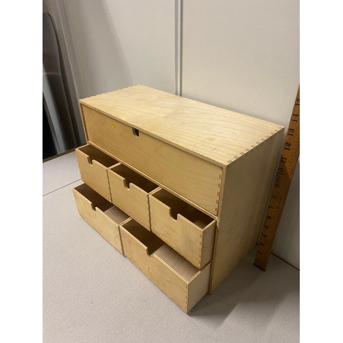 114 - 6 drawer storage cabinet