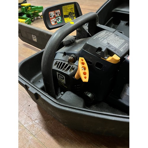 319 - performance petrol chainsaw in fitted case