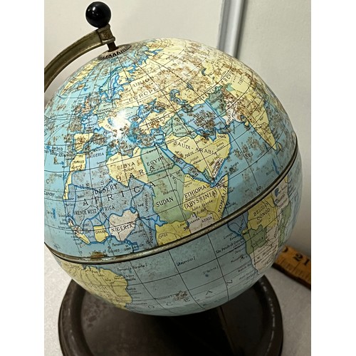 3 - vintage 1950s chad valley kids metal globe
28cm H