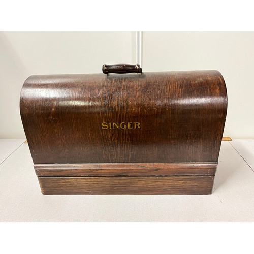 8 - antique singer hand cranked sewing