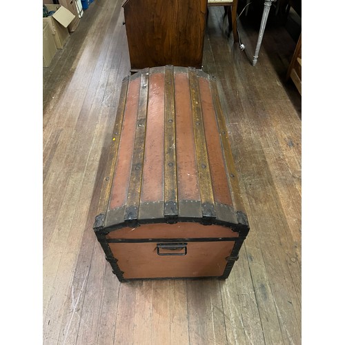 20 - vintage Saratoga domed trunk
91cm W x 59cm H x 50cm D