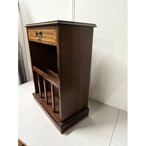 84 - Slimline cabinet/magazine rack.
66cm H x 47cm W x 25cm D