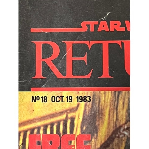 144 - Collection of vintage star wars return of the Jedi magazines from 1983/1984