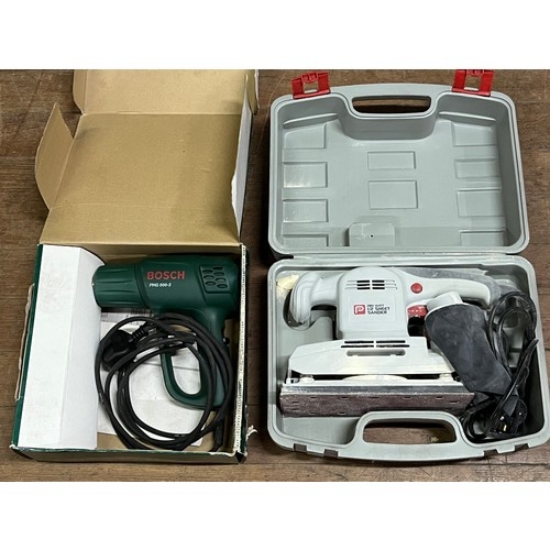 225 - Bosch hot air gun & Performance sander