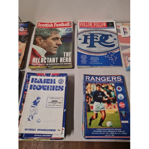 388 - Large collection of Rangers news magazines and programmes.