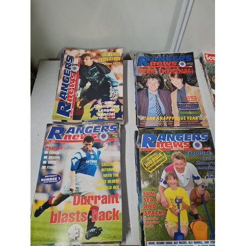 388 - Large collection of Rangers news magazines and programmes.