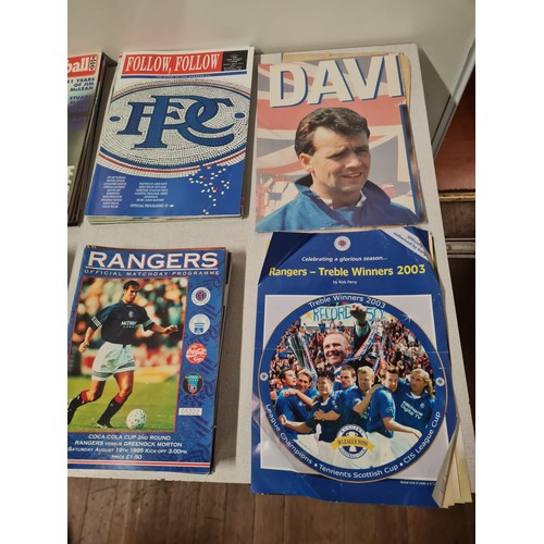 388 - Large collection of Rangers news magazines and programmes.