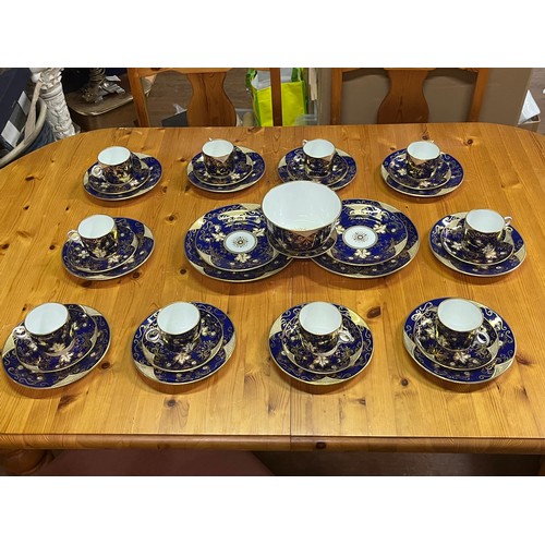 110 - 36 piece ceramic tea set possibly Staffordshire?