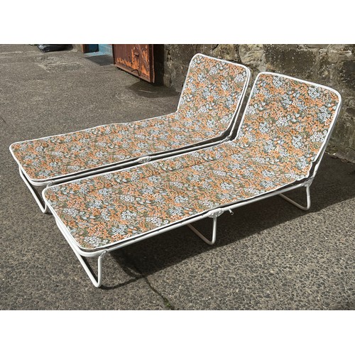 344 - 2 vintage sun loungers.