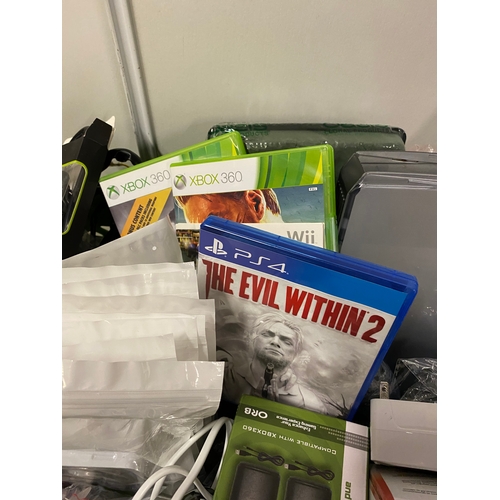 437 - Box of new items to include Xbox games etc