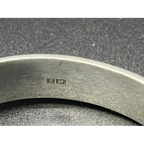 15 - Silver hallmarked engraved bangle. 
20g