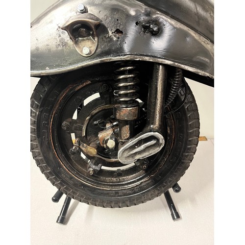 39 - Upcycled Vespa wheel bar.