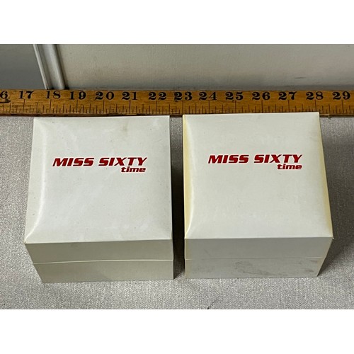 443 - 2 Boxed Miss sixty watches