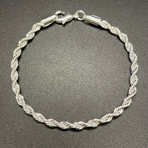 223 - Silver rope bracelet