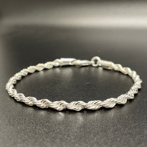 223 - Silver rope bracelet