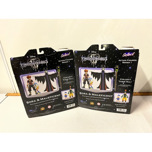 86 - 2 sora & maleficant collectors action figures