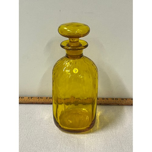 193 - rare amber glass decanter