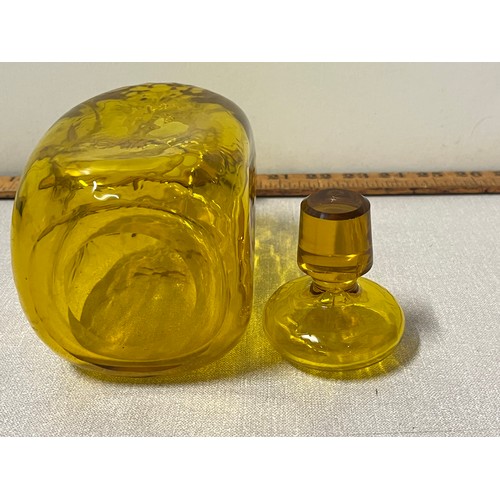 193 - rare amber glass decanter