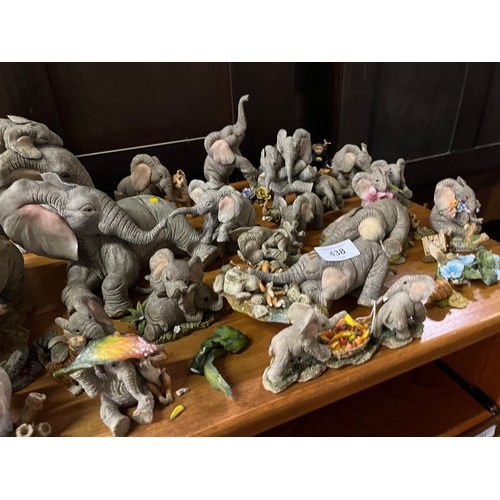 438 - Large selection of tuskers  elephants a/f