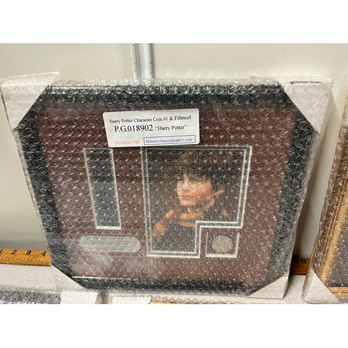 167 - 7 framed film cells to include Harry potter, Superman etc.