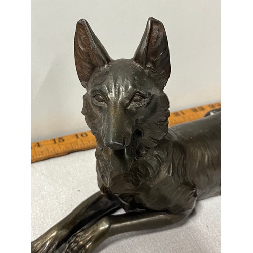 169 - large bronze sculpture of a dog
30cm long