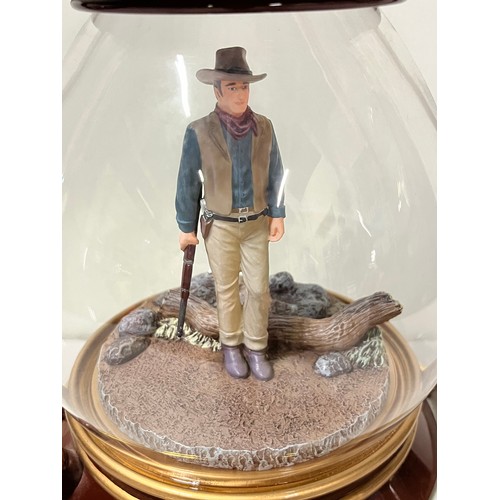 256 - Ardleigh Elliot John Wayne An American Legend Illuminated Lantern.
34cm h