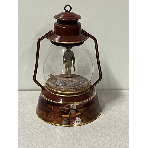 256 - Ardleigh Elliot John Wayne An American Legend Illuminated Lantern.
34cm h