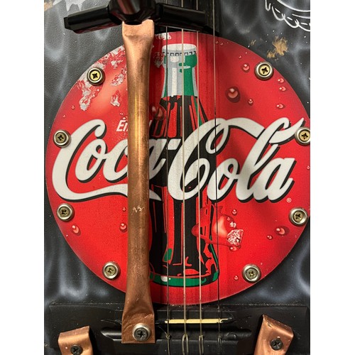 38 - Jack Daniels & Coca-Cola themed upcycled bar guitar