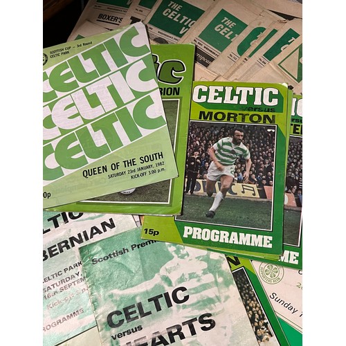 348 - Collection of vintage Celtic programmes & The Celtic view from the 80's etc.