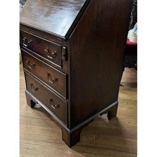 203 - small solid wood writing bureau